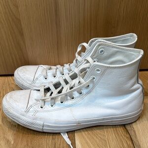 Converse White High-Top Sneakers